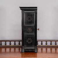 Lewis Foreman Day. Made by Howell & Sons. An Aesthetic Movement Ebonized Clock - Thumbnail 3