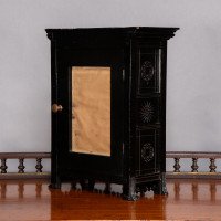 Lewis Foreman Day. Made by Howell & Sons. An Aesthetic Movement Ebonized Clock - Thumbnail 5