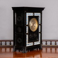 Lewis Foreman Day. Made by Howell & Sons. An Aesthetic Movement Ebonized Clock - Thumbnail 9