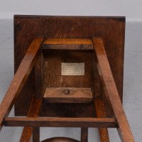 C. F. A. Voysey, attributed. Made & Retailed by Goodyers of Regent Street & New Bond Street London. A Rare Pair of Simple Arts & Crafts Oak Plant Stands - Thumbnail 14