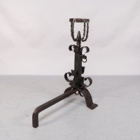 Aesthetic Movement. French. An Exceptional Pair of Hand Wrought Iron Fire Dogs - Thumbnail 24