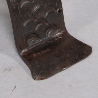 Aesthetic Movement. French. An Exceptional Pair of Hand Wrought Iron Fire Dogs - Thumbnail 25