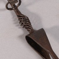 Aesthetic Movement. French. An Exceptional Pair of Hand Wrought Iron Fire Dogs - Thumbnail 27