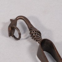 Aesthetic Movement. French. An Exceptional Pair of Hand Wrought Iron Fire Dogs - Thumbnail 32