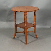 Jas Shoolbred, Attributed – Aesthetic Movement Oak Octagonal Side Table - Thumbnail 2