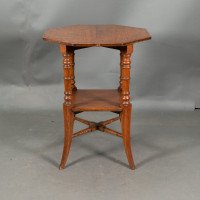 Jas Shoolbred, Attributed – Aesthetic Movement Oak Octagonal Side Table - Thumbnail 3