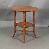 Jas Shoolbred, Attributed – Aesthetic Movement Oak Octagonal Side Table - Thumbnail 5