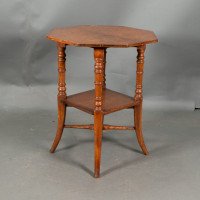 Jas Shoolbred, Attributed – Aesthetic Movement Oak Octagonal Side Table - Thumbnail 6