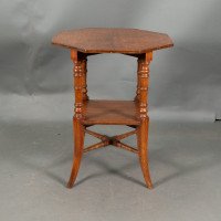 Jas Shoolbred, Attributed – Aesthetic Movement Oak Octagonal Side Table - Thumbnail 7