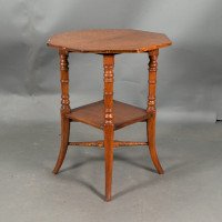 Jas Shoolbred, Attributed – Aesthetic Movement Oak Octagonal Side Table - Thumbnail 9