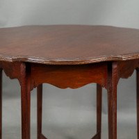 Morris & Co., Mahogany Side Table with a Shaped Top & a Wavy Apron - Thumbnail 16