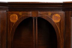 Arts & Crafts Mahogany & Inlaid Display Cabinet by E. Goodall - Thumbnail 7