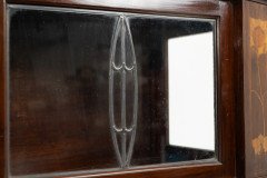 Arts & Crafts Mahogany & Inlaid Display Cabinet by E. Goodall - Thumbnail 8