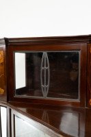 Arts & Crafts Mahogany & Inlaid Display Cabinet by E. Goodall - Thumbnail 9