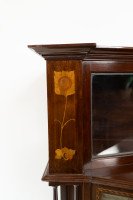 Arts & Crafts Mahogany & Inlaid Display Cabinet by E. Goodall - Thumbnail 10