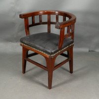 Collinson & Lock, attributed. An Aesthetic Movement Mahogany Armchair - Thumbnail 3
