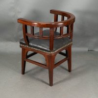 Collinson & Lock, attributed. An Aesthetic Movement Mahogany Armchair - Thumbnail 4