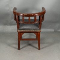 Collinson & Lock, attributed. An Aesthetic Movement Mahogany Armchair - Thumbnail 6
