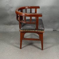 Collinson & Lock, attributed. An Aesthetic Movement Mahogany Armchair - Thumbnail 8