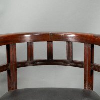 Collinson & Lock, attributed. An Aesthetic Movement Mahogany Armchair - Thumbnail 10
