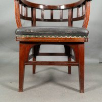 Collinson & Lock, attributed. An Aesthetic Movement Mahogany Armchair - Thumbnail 12