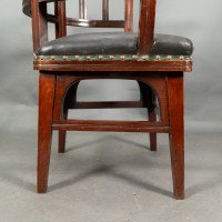 Collinson & Lock, attributed. An Aesthetic Movement Mahogany Armchair - Thumbnail 17