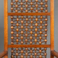 Dr. C. Dresser, attributed. For the Art Furniture Alliance. A Moorish Style Walnut Armchair - Thumbnail 14