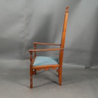Dr. C. Dresser, attributed. For the Art Furniture Alliance. A Moorish Style Walnut Armchair - Thumbnail 4