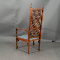 Dr. C. Dresser, attributed. For the Art Furniture Alliance. A Moorish Style Walnut Armchair - Thumbnail 5