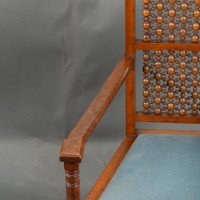 Dr. C. Dresser, attributed. For the Art Furniture Alliance. A Moorish Style Walnut Armchair - Thumbnail 18