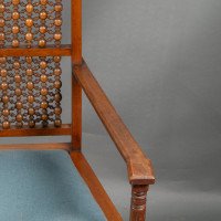 Dr. C. Dresser, attributed. For the Art Furniture Alliance. A Moorish Style Walnut Armchair - Thumbnail 19