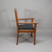 C. R. Ashbee for the Guild of Handicraft. A Rare Arts & Crafts Oak Armchair - Thumbnail 8