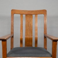 C. R. Ashbee for the Guild of Handicraft. A Rare Arts & Crafts Oak Armchair - Thumbnail 10