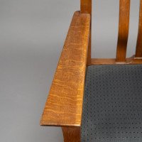 C. R. Ashbee for the Guild of Handicraft. A Rare Arts & Crafts Oak Armchair - Thumbnail 19