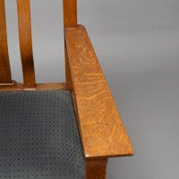 C. R. Ashbee for the Guild of Handicraft. A Rare Arts & Crafts Oak Armchair - Thumbnail 17