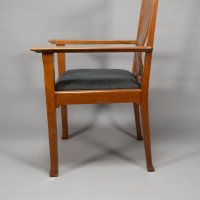 C. R. Ashbee for the Guild of Handicraft. A Rare Arts & Crafts Oak Armchair - Thumbnail 16