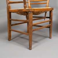 Philip Webb, attributed. Morris & Co., A Scarce Pair of Beech Sussex Armchairs - Thumbnail 18