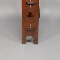 Liberty & Co., A Pair of 'the Radley Portable Bookcase', Solid Oak with Trefoil Details - Thumbnail 11