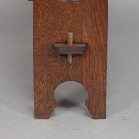 Liberty & Co., A Pair of 'the Radley Portable Bookcase', Solid Oak with Trefoil Details - Thumbnail 18