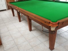 C. F. A. Voysey. A Rare Arts & Crafts 12' X 6' Full Size Oak Snooker Table - Thumbnail 3