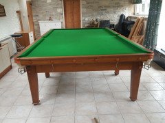 C. F. A. Voysey. A Rare Arts & Crafts 12' X 6' Full Size Oak Snooker Table - Thumbnail 2