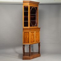 Stephen Webb for Collinson & Lock, a Renaissance Revival Inlaid Corner Cabinet - Thumbnail 3