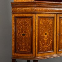 Stephen Webb for Collinson & Lock, a Renaissance Revival Inlaid Corner Cabinet - Thumbnail 20
