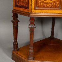 Stephen Webb for Collinson & Lock, a Renaissance Revival Inlaid Corner Cabinet - Thumbnail 32