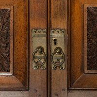 E. W. Godwin. An Anglo-Japanese Walnut Wall Cabinet - Thumbnail 12