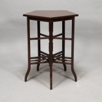 E. W. Godwin. Anglo-Japanese Five-Leg Walnut Side Table with Radiating Stretchers - Thumbnail 5