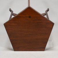 E. W. Godwin. Anglo-Japanese Five-Leg Walnut Side Table with Radiating Stretchers - Thumbnail 9