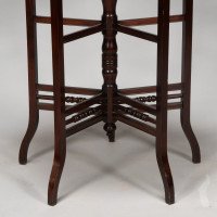 E. W. Godwin. Anglo-Japanese Five-Leg Walnut Side Table with Radiating Stretchers - Thumbnail 12