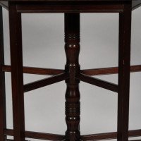 E. W. Godwin. Anglo-Japanese Five-Leg Walnut Side Table with Radiating Stretchers - Thumbnail 11