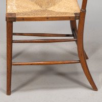 E. W. Godwin in the Style Of. An Aesthetic Movement Oak Bedroom or Side Chair - Thumbnail 11